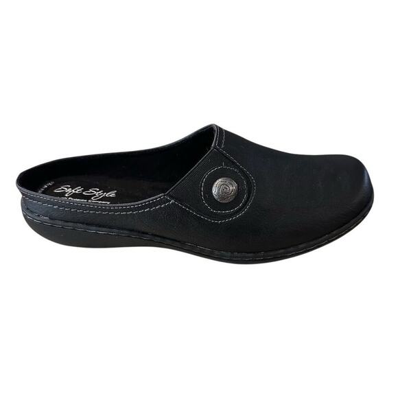 Hush puppy Soft Style Women's Jamila Black Slip-On Mules Size 8.5 Casual Flats - Picture 6 of 12
